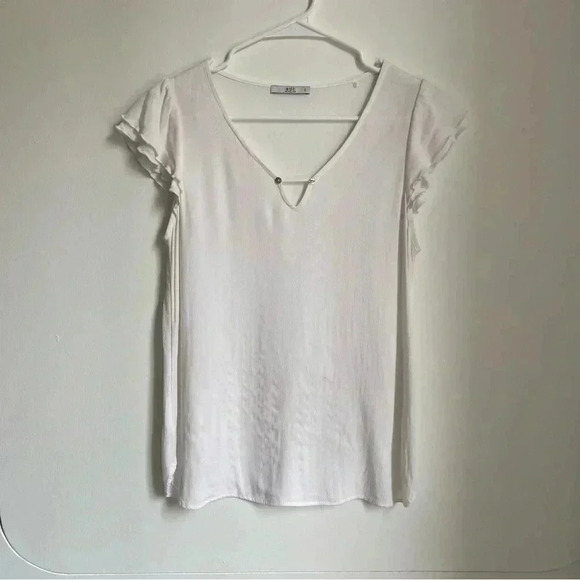 EDC white V neck blouse top - Picture 1 of 5